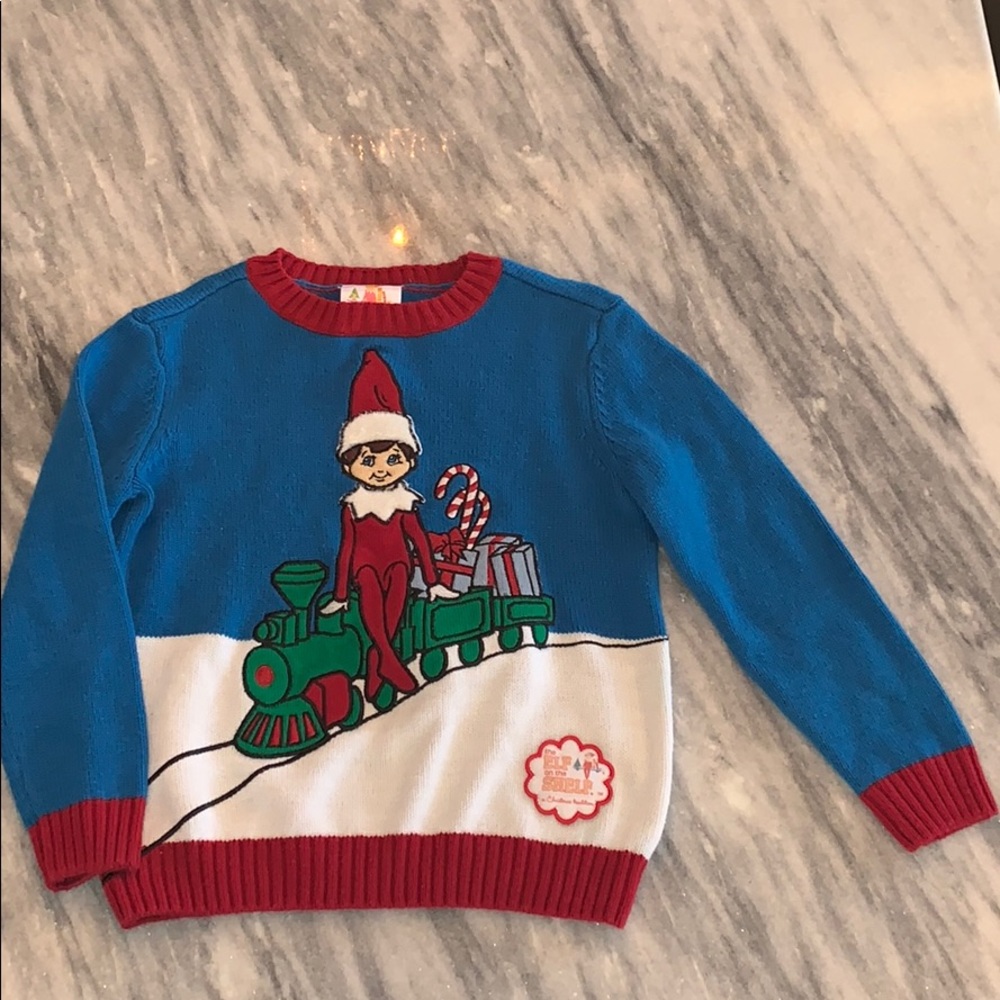 Rare Elf on the Shelf sweater boys/girls